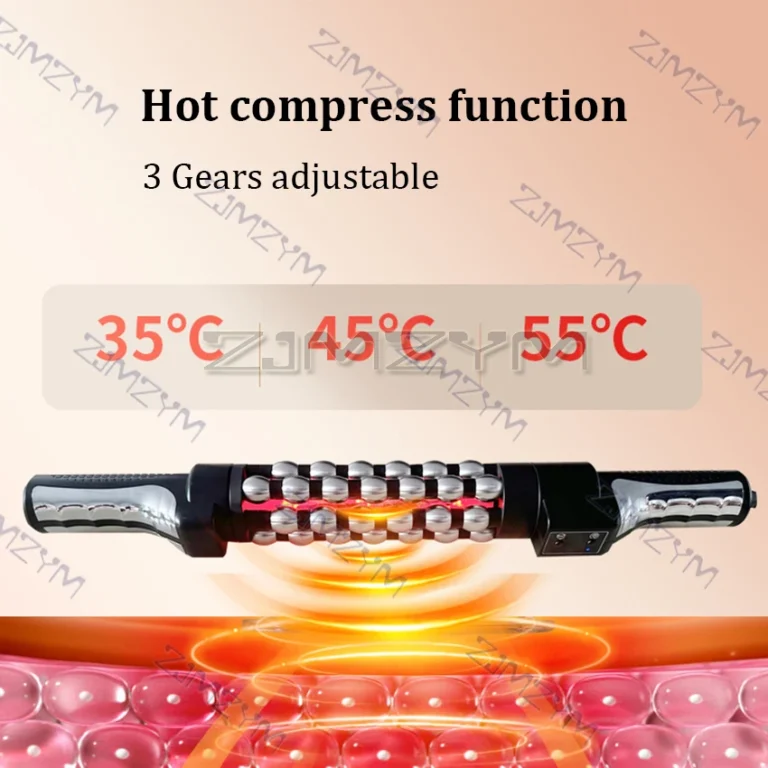 Relaxed Red Light Heated Massage Device 360 Rotating Inner Ball Muscle Relaxation Massage Roller For Whole Body Anti Cellulite - Image 4