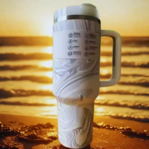 40oz Large Capacity Stainless Steel Travel Mug with Handle & Straw Lid | Office & Travel Essential | Leakproof Insulated Cup - Image 2