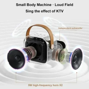 NEW Hot K12 Bluetooth Speaker Portable Home Cute Karaoke Mini Wireless Audio with Microphone K Song Family Singing Machine - Image 6