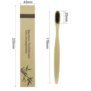 Natural Colorful Toothbrush Eco Soft Bristle Bamboo Toothbrush Bamboo Charcoal Vegan Tooth Dental Oral Care Plastic Free 10Pcs - Image 4