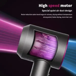 Professional Leafless Hair Dryer Negative Ion Salon Tool High Speed 110,000 Rpm Super Household Appliance Portable Hair Dryer - Image 4