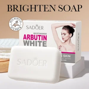 SADOER Niacinamide Arbutin Facial Soap Moisturizing Brightening Deep Cleansing Body Face Wash Foam Facial Cleanser Handmade Soap - Image 2