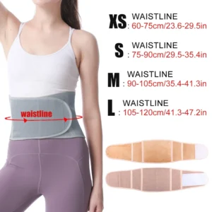 Unisex Winter Thicken Plush Lumbar Support Belt Waist Warmer Premium Kidney Binder Back Brace Stomach Wrap Abdominal Protector - Image 2