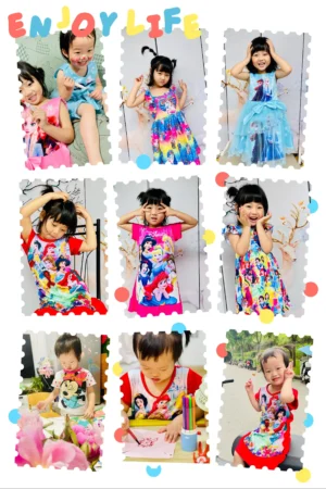 New kids Nightdress Elsa Cartoon Dress Minnie Printing Sleepwear Girls Nightgowns Children Party Dresses Pajamas Girls Dress - Image 3