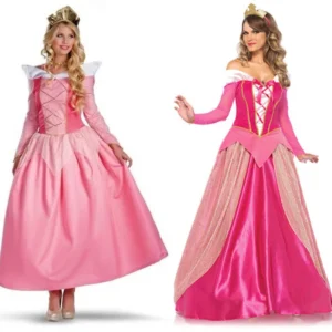 Women's Fancy Adult Princess Cinderella Bella Peach Sleeping Beauty Aurora Snow White Elsa Anna Rapunzel Cosplay Halloween Dress - Image 5