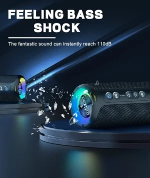 Ortizan X8 Pro Bluetooth Speaker Portable with 40W Stereo Sound,Rich Bass,IPX7 Waterproof, 30H Playtime, Mixed Color Lights,3 EQ - Image 6