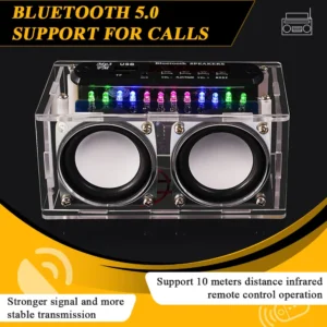 DIY Bluetooth Speaker Kit with FM Radio 87.5-108MHZ DIY Soldering Project Practice Electronic Kit Solder Assembly U Disk TF - Image 4