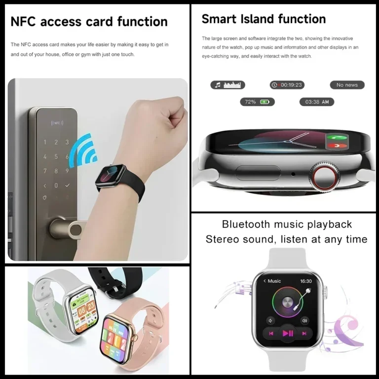2025 New Original For Apple Watch 10 Smart Watch Men Body Temperature Bluetooth Call NFC GPS Sports Women SmartWatch for Apple - Image 6