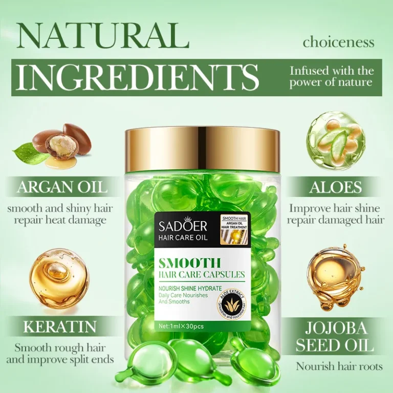 Hair Vitamin Capsule Hair Treatment Oil Repair Damaged Smooth Hair Care Serum Nourishing Keratin Complex Oil Hair Care Capsules - Image 3