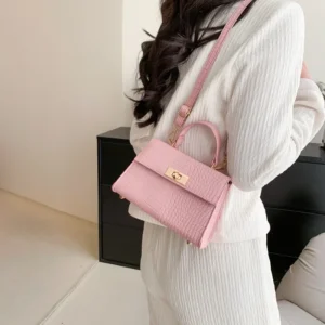 Summer New Simple Casual Crossbody Bag Women's Single Shoulder Bag Trendy Small Square Bag Hip Hop Style PU Leather Bag - Image 4