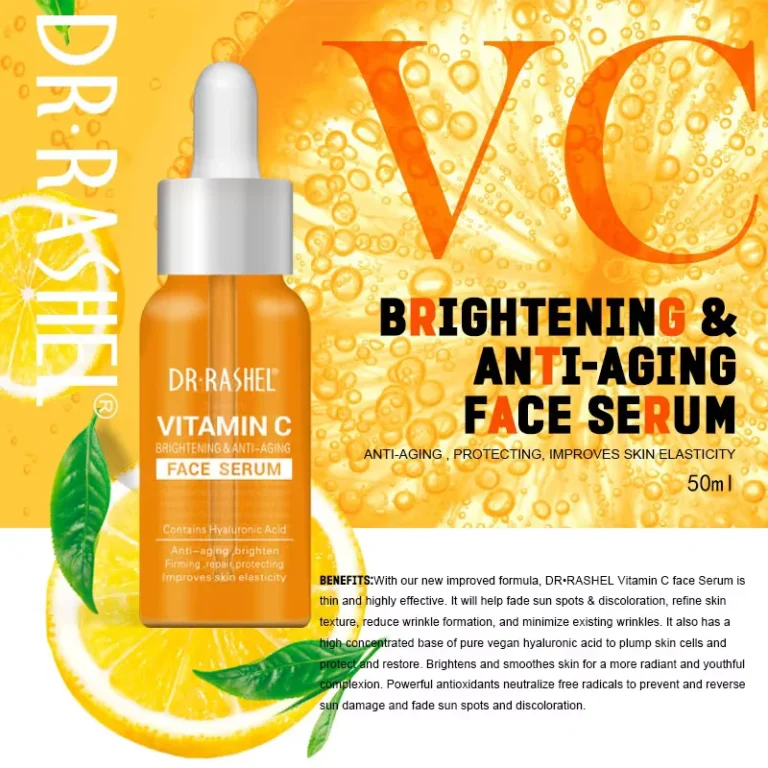 DR.RASHEL Vitamin C Liquid Hydration Moisturizing Repair Improves Skin Firmness Elasticity VC Facial Serum 50ml - Image 6