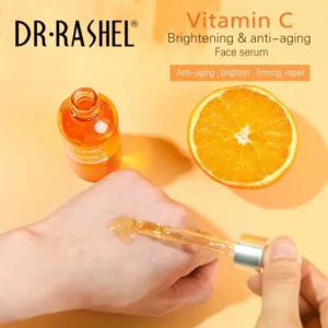 DR.RASHEL Vitamin C Liquid Hydration Moisturizing Repair Improves Skin Firmness Elasticity VC Facial Serum 50ml - Image 4