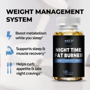 Nighttime Fat Burning Supplement - Promotes Sleep Quality, Powerful Tummy Control For Men And Women, Weight Management - Image 4