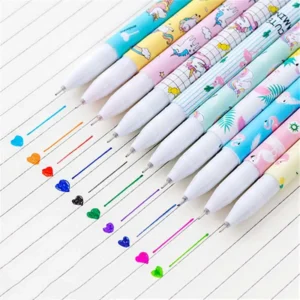 10 Pcs/Set Cute Color Pen Flower Animal Starry Star Sweet Flora Colored Gel Pen 0.5mm pens for school Kawaii Korean Stationary - Image 6