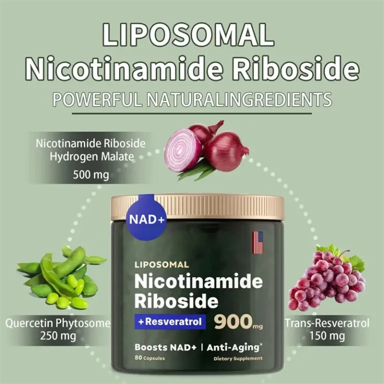NAD+ Supplement Capsules - Liposomal Nicotinamide Riboside Capsules 900mg with Resveratrol & Quercetin - for Anti-Aging, Energy - Image 4