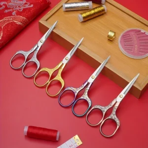 Stainless Steel Scissor Fabric Thread Sewing Scissor Colorful Handicraft Household Embroidery Sewing Shears Embroidery Scissors - Image 5