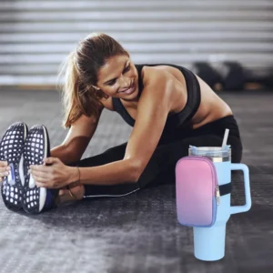 DEOUNY Water Bottle Pouch For Stanely Cup With Straw And Lid 20oz 30oz 40oz Mugs Portable Bottle Storage Bag Sports Outdoor - Image 5