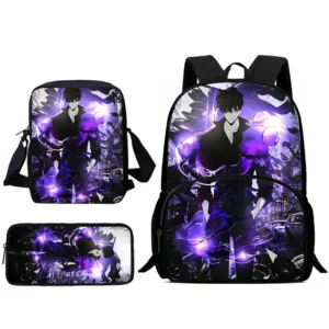 Child Backpacks Anime Solo Levelings Shoulder Bag Pencil Case Pupil Large Capacity School Bags for Boys Girls Best Gift - Image 2