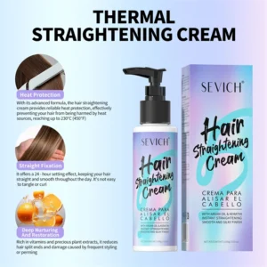 100ml Keratin Hair Straightening Cream Professional Damaged Treatment Faster Smoothing Curly Hair Care Protein Correction Cream - Image 4