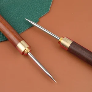 KRABALL Wooden Handle Awl Leather Punching Awl Sewing Stitching Tool For DIY Handmade Stitcher Needlework Shoes Bag Repair Tool - Image 6