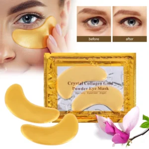 Gold Moisturizing Crystal Collagen Eye Mask Anti-Wrinkle Anti Aging Fade Dark Circles Skin Care Patch Dilute Fine Lines Mask - Image 3