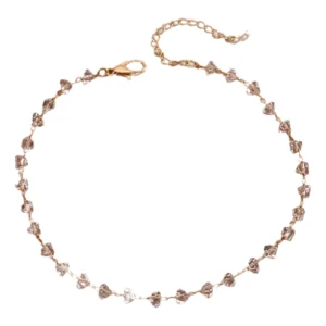 QIAMNI Summer Bohemia Crystal Cubic Zirconia Anklet For Women Girls Ankle Bracelet Leg Chain Beach Party Travel Foot Jewelry - Image 6