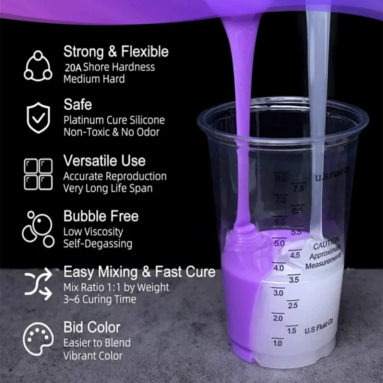 High-Performance Silicone Rubber Mold Making Kit, Fast Curing, Non-Toxic for Casting Resin, Soap, Wax, Crafts, and DIY Projects - Image 6