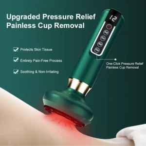 Electric Scraping Guasha Massager Cupping Therapy Massager Heating and Dredging Meridians Vacuum Negative Pressure Fat Burning - Image 3