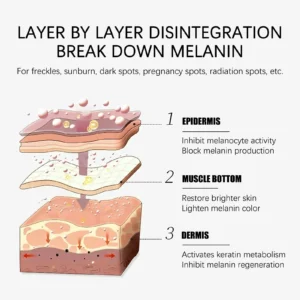 Dark Spots Remover Serum Powerful Removal Black Dot Melasma Chloasma Niacinamide Whitening Moisture Freckle Face Skin Care - Image 4