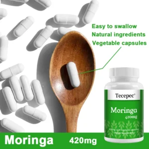 Moringa Capsules - Immune System & Energy Booster, Metabolism Booster, Antioxidant, Promotes Bone Joint Health, 120 Capsules - Image 6