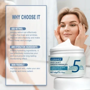 5 Seconds Retinol Anti-Wrinkle Cream Instant Anti Aging Line Fade Cream Firming Face Fine Skin Moisturizing Care Lifting Cream - Image 3