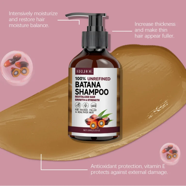 Organic Batana Oils Shampoo Treatment Damaged Split Hair Reduce Hair Loss Deep Cleansing Nourish Hair Care Growth Shampoo 100g - Image 5