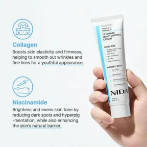 NIDA Daily Ultimate Moisturizing Cream Anti-Aging Whitening Repair Redness Essence Repairing Calming Pore Moisturizer Skin Care - Image 6