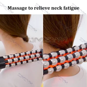 Relaxed Red Light Heated Massage Device 360 Rotating Inner Ball Muscle Relaxation Massage Roller For Whole Body Anti Cellulite - Image 3