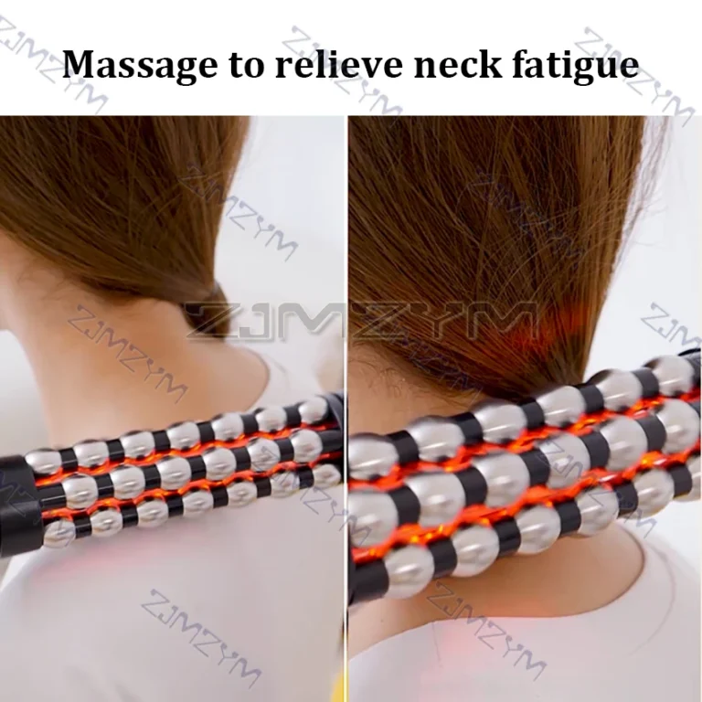 Relaxed Red Light Heated Massage Device 360 Rotating Inner Ball Muscle Relaxation Massage Roller For Whole Body Anti Cellulite - Image 3