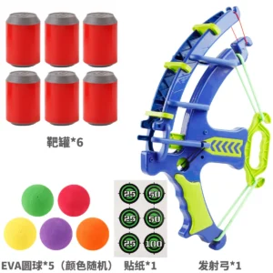 Archery Catapult Children's Parent-child Indoor and Outdoor Shooting Toys Target EVA Sponge Ball Bucket Simple Fun Shooting Game - Image 6
