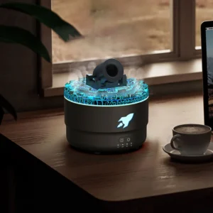 Volcanic Crack Light Cannons Humidifier Essential Oil Diffuser Cannon Blast Aroma Humidifier Aromatherapy Diffuser for Bedroom - Image 4