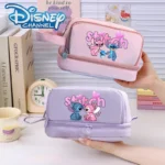 Disney Stitch Large Capacity Portable Stationery Case Dirt Resistant Girls High Value Pencil Bags Cartoon Anime Figure Box Gifts