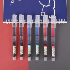 10-Pack of High-Capacity Direct Liquid Rollerball Pens, Suitable for Office Work and Study, Gel Ink Pens - Image 4