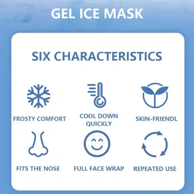 Face Cooling Mask Gel Eye Mask Ice Pack Cooling PVC Hot Cold Therapy Skin Care Tool Gel Face Mask Skin Firming Spa Sleep Mask - Image 5