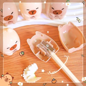 Aesthetic kawaii Pretty stationery creative Office supplies back to School supplies capybara pencil sharpener For school - Image 5