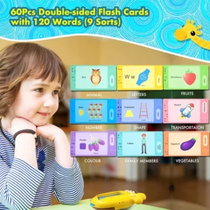 Kids Language Learning Toy Russian English Spell Electronic Book Talking Flash Cards Education Toddlers 2-6 Years Reaing Machine - Image 4