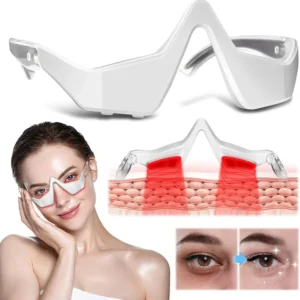 Under Eyes Red Light Therapy Massager for Reduce Dark Circles Puffiness Wrinkles Microcurrent Beauty Device