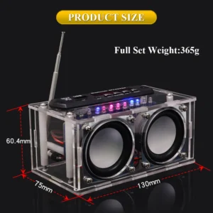 DIY Bluetooth Speaker Kit with FM Radio 87.5-108MHZ DIY Soldering Project Practice Electronic Kit Solder Assembly U Disk TF - Image 3