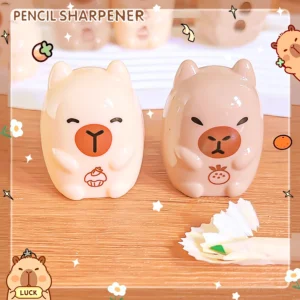 Aesthetic kawaii Pretty stationery creative Office supplies back to School supplies capybara pencil sharpener For school - Image 4