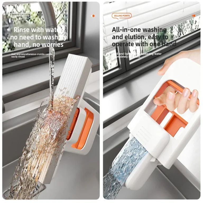 Mini Sponge Mop Hand-free Wash Mops Mini Portable Super Absorbent Mop for Desktop Floor Bathroom Kitchen Glass Car Cleaning - Image 3