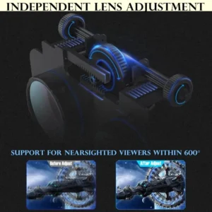 Virtual Reality VR Glasses IMAX Huge Screen 3D Glasses Google Cardboard Box VR Helmet for 4.5-6.53" Phone,Support Game Joysticks - Image 6