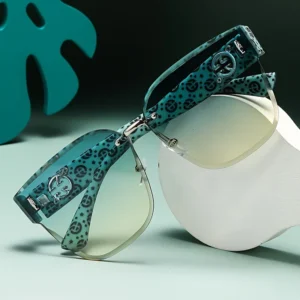 1pcs Fashionable new high-end women's sunglasses gradient color large frame UV resistant sunglasses to modify face shape - Image 2