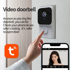 Tuya APP Free Cloud Storage WiFi Doorbell Low Consumption Wake Up Doorbell Visual Door Peephole Home Security Door Chime - Image 3
