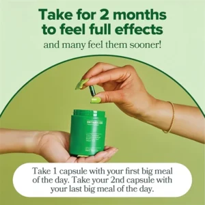 Green Tea Supplement Curb Cravings Vegan Capsules Vitamin B12 Antioxidant Metabolism Support Slimming Pills Fat Burning Detox - Image 5